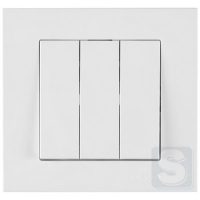 Вимикач триклавішний Arvia Electric KAREN Білий (20 01 1000 254)